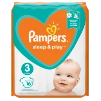 Подгузники Pampers Sleep & Play 6-10 кг, 3 размер, 16 шт.