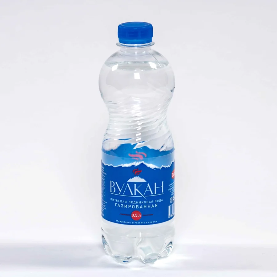 Питьевая вода Вулкан газированная 0,5 л
