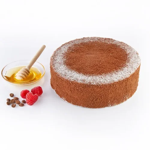 Торт Шоколадный медовик с малиной