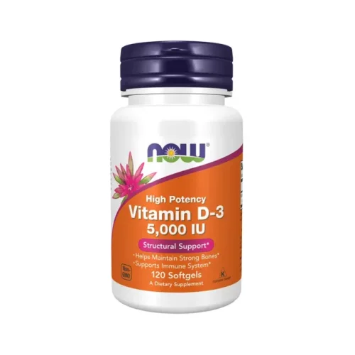 Vitamin NOW FOODS D3, 5000 iu, 120 capsules WHOLESALE