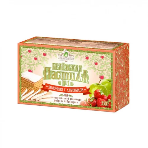 Belevskaya apple pastille with strawberries 350 g