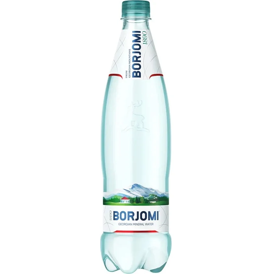 Вода минеральная газированная Borjomi, пэт, 0.75л