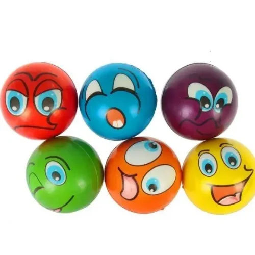 Ball 6cm funny faces