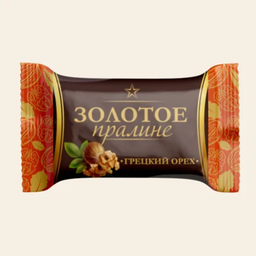 Chocolate Candies "Golden Praline" Walnut
