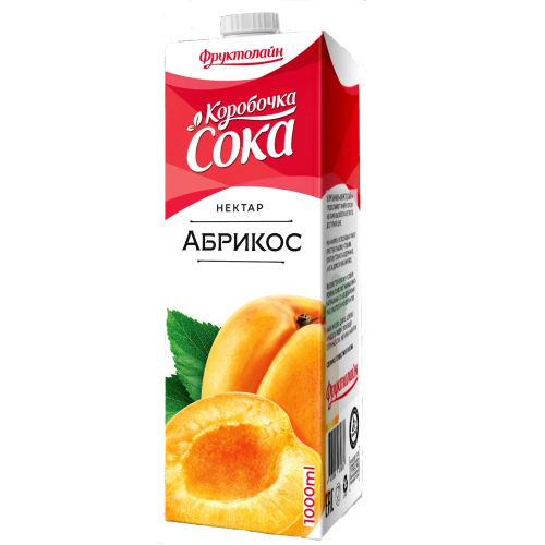 Нектар абрикосовый ТМ Коробочка сока 0,95 Л