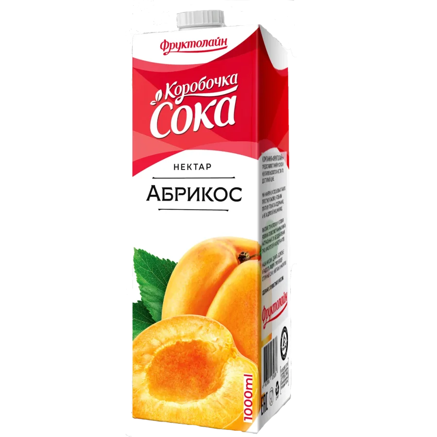 Nectar apricot TM juice box 0.95 l