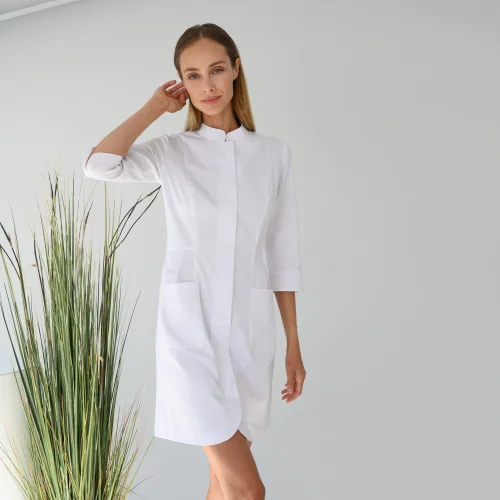 Medical classic robe with 3/4 sleeve 