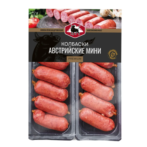 Sausages Austrian mini p / k in b / o, m / a