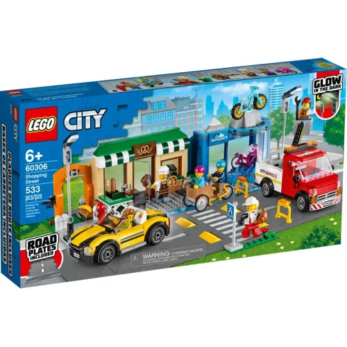 Конструктор LEGO City Торговая улица с дорожными элементами 60306