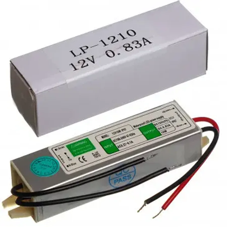Блок питания для светодиодной ленты LP1210 12V 0,83A 10W