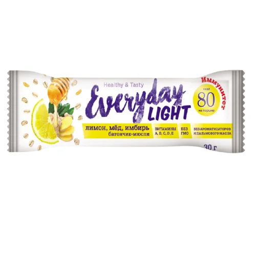 EVERYDAY light granola bar with ginger and honey
