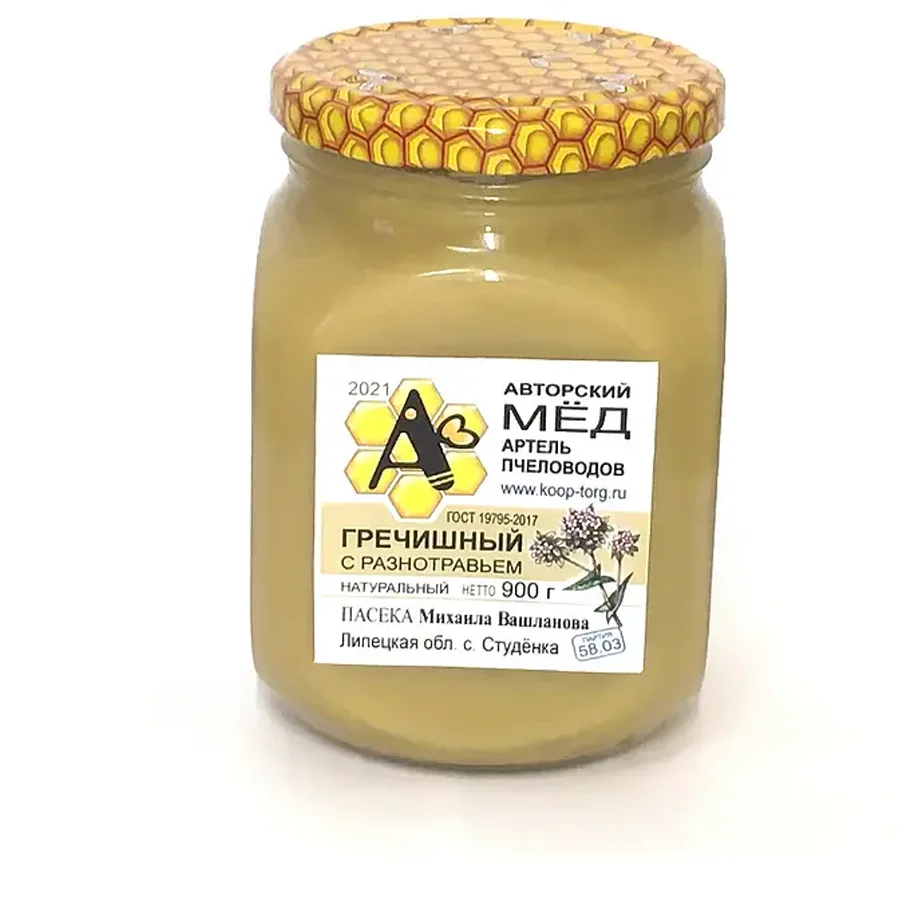 Мёд гречишный с разнотравьем