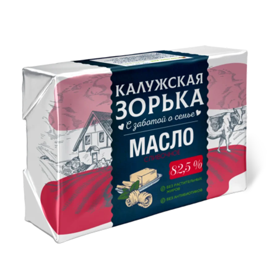 Масло сливочное "Калужская зорька" 82,5%