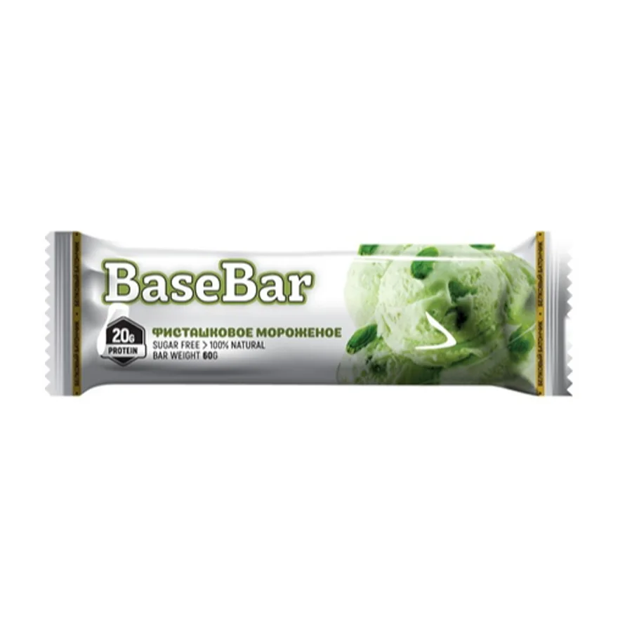 Батончик "Base Bar"  со вкусом Фисташковое мороженое, 60г