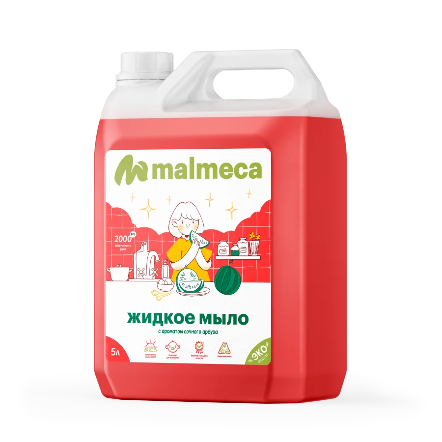 Liquid soap with the aroma of Watermelon Malmeca, 5l