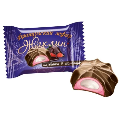 French marshmallow strawberry in chocolate "Jacqueline" 