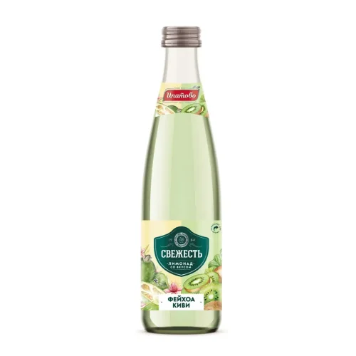 Non-alcoholic highly carbonated drink "Lemonade Freshness with the taste of Feijoy Kiwi" 