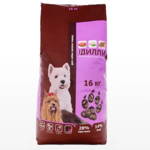 Food for adult dogs of small rocks 16 kg