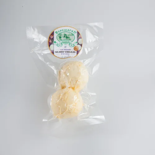 Belper Knoll solid cow's milk cheese in garlic / VERESHCHAGIN