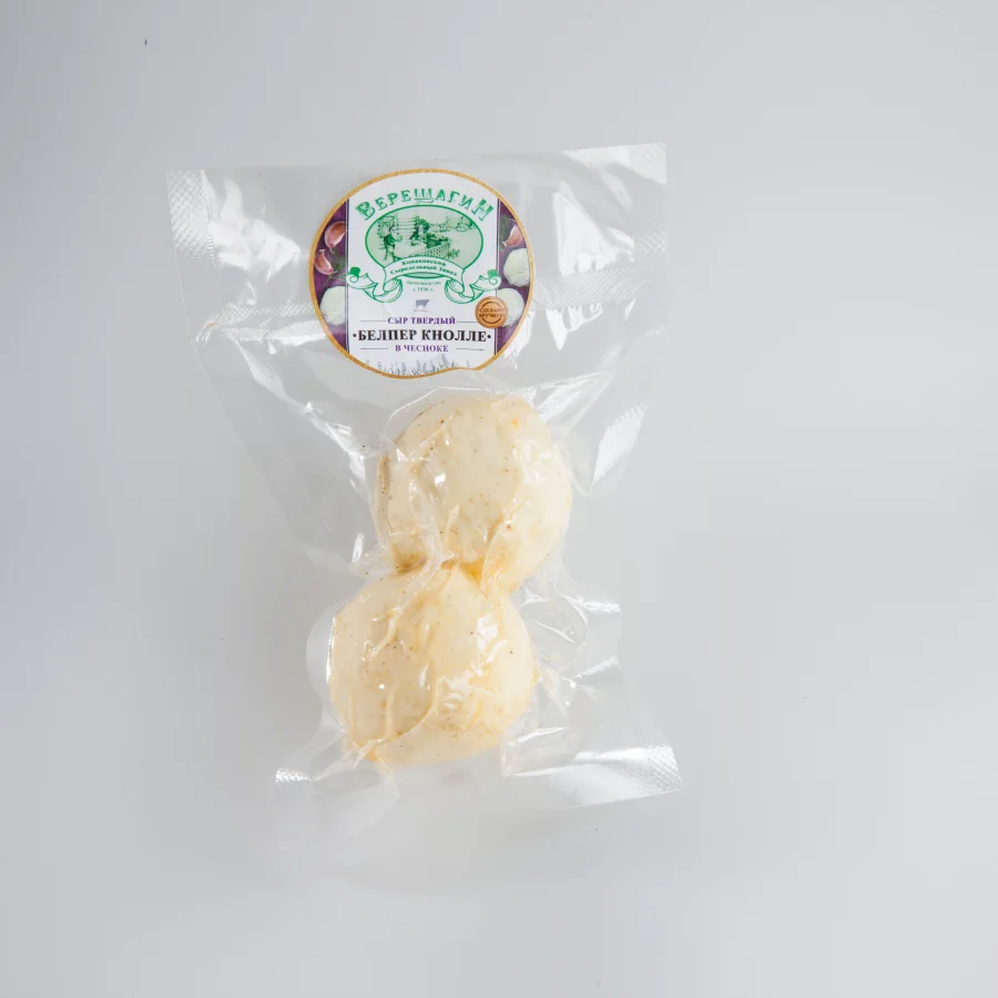 Belper Knoll solid cow's milk cheese in garlic / VERESHCHAGIN