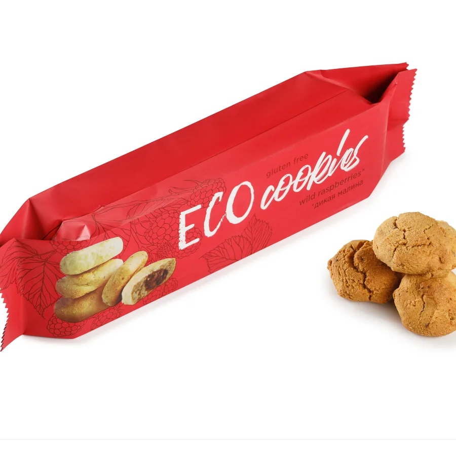 Eco-cookies "Raspberry" without gluten 130 gr