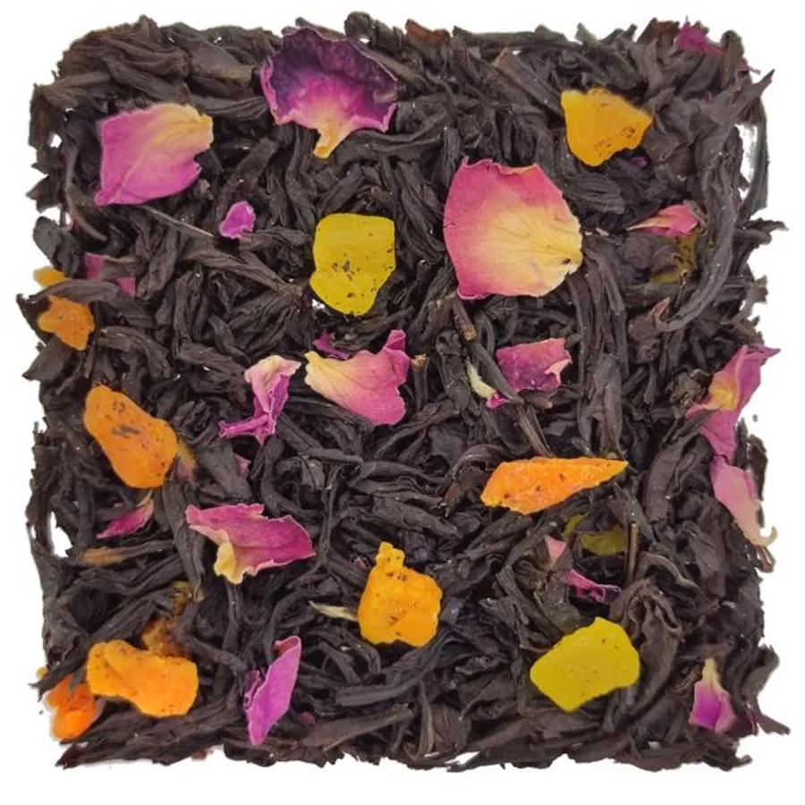 Чёрный листовой чай Манго-Маракуйя