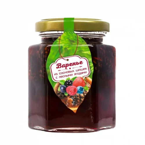 Pine cone jam with wild berries 240 g I would have eaten myself