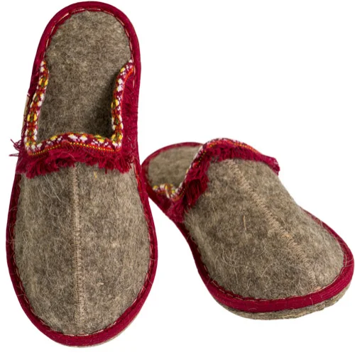 Slippers are homemade