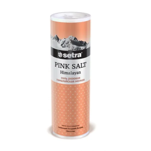 Small pink salt / salt shaker