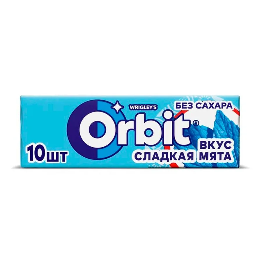 Orbit Sweet Mint Chewing Gum, 13.6g*5pcs