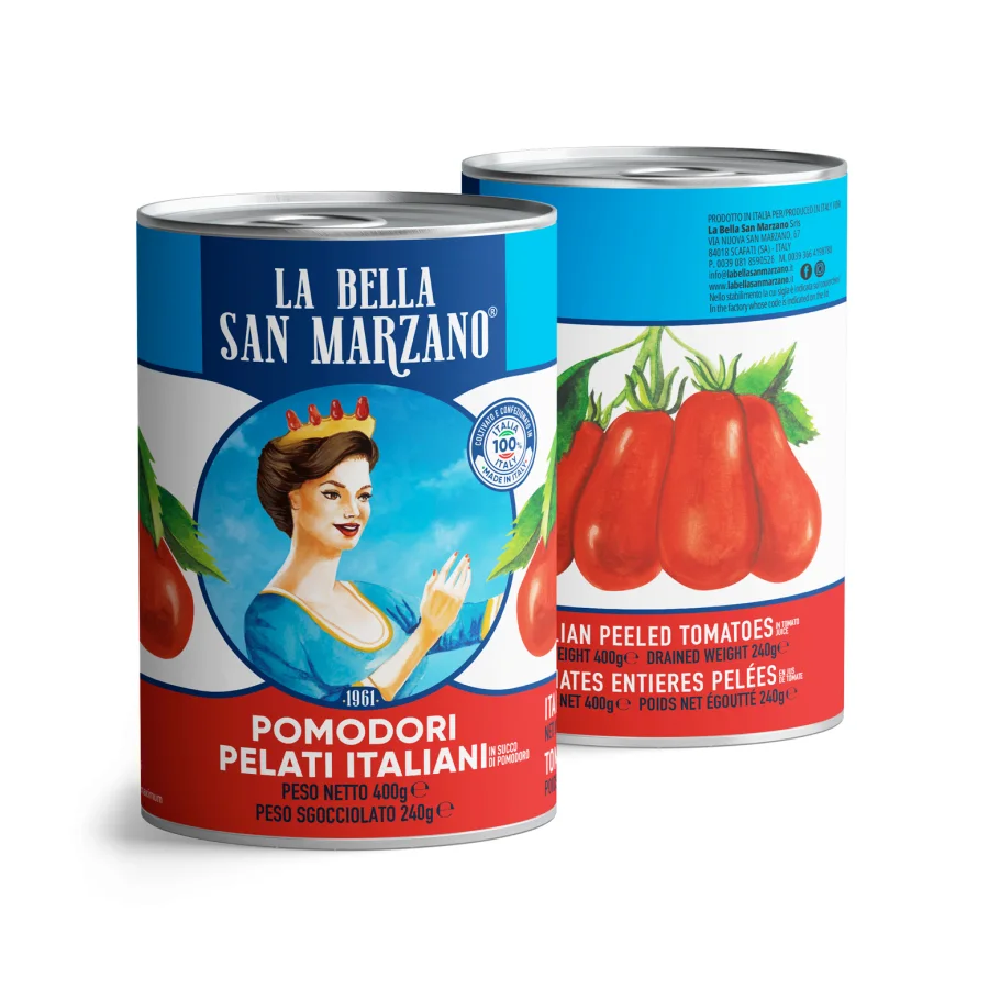 Whole peeled tomatoes in San Marzano 2.5 kg, w/b/6pcs