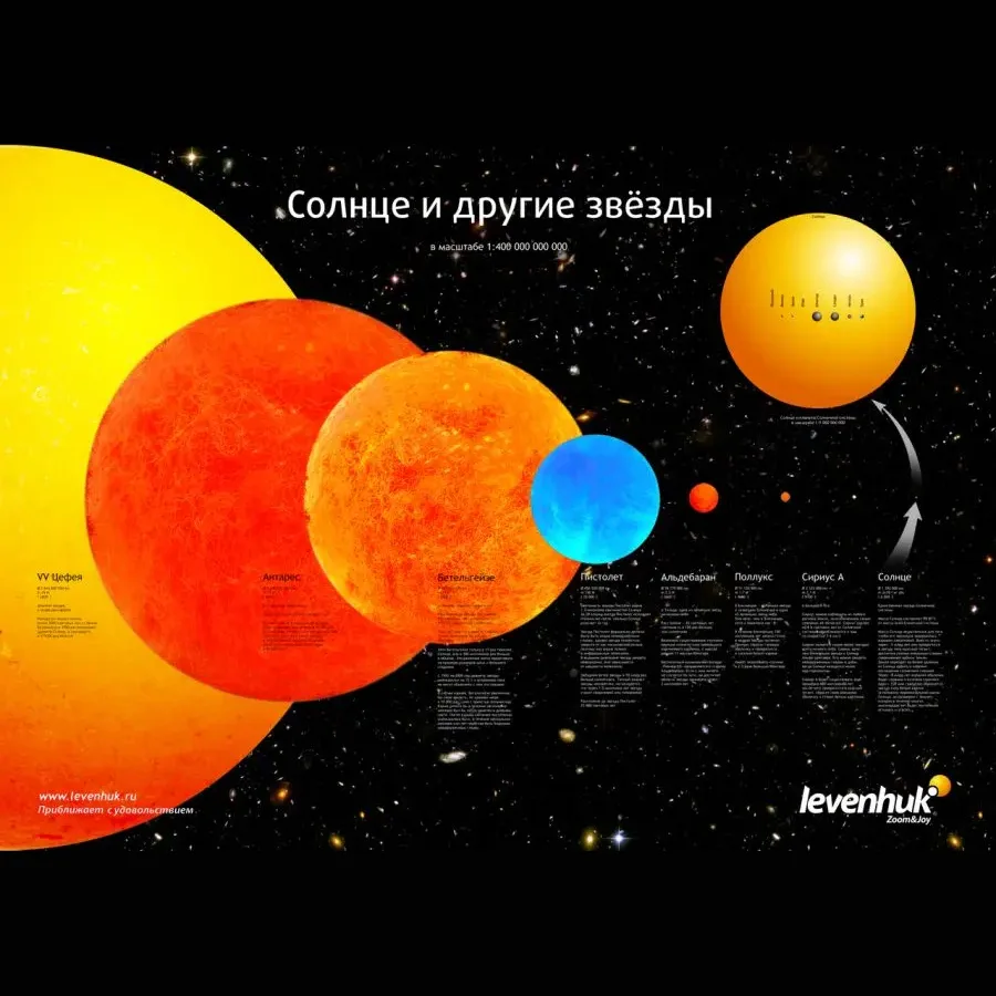 Постер Levenhuk «Солнце и другие звезды»