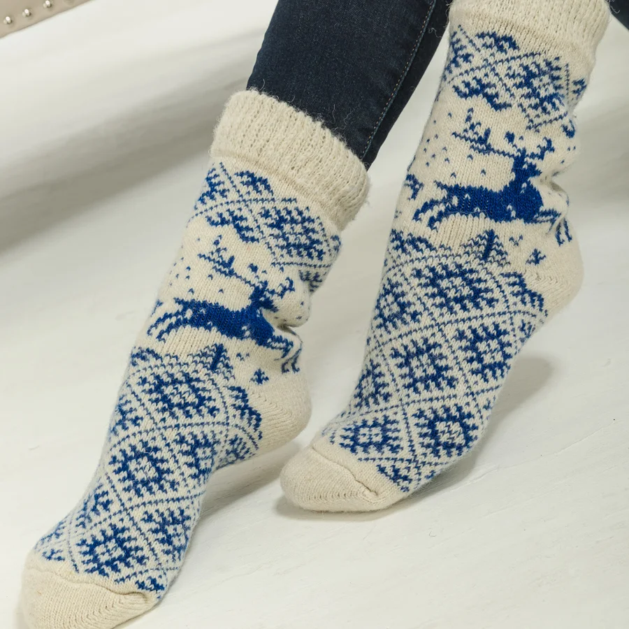 Woolen "Snow" socks 