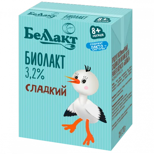 Продукт кисломолочный детский "Беллакт" сладкий "Биолакт" 3,2 % TBA 210 г