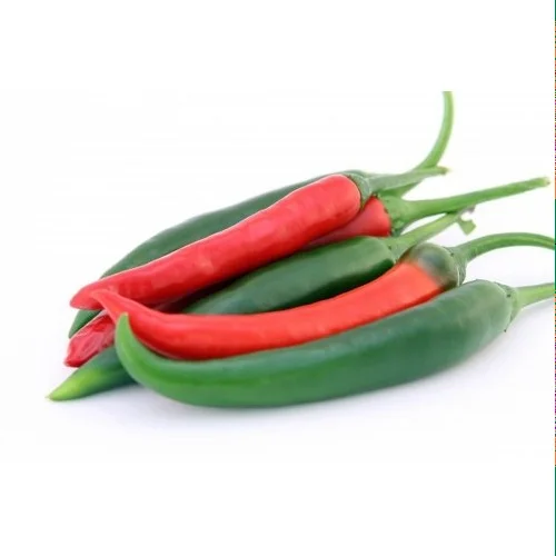 Hot red and green pepper