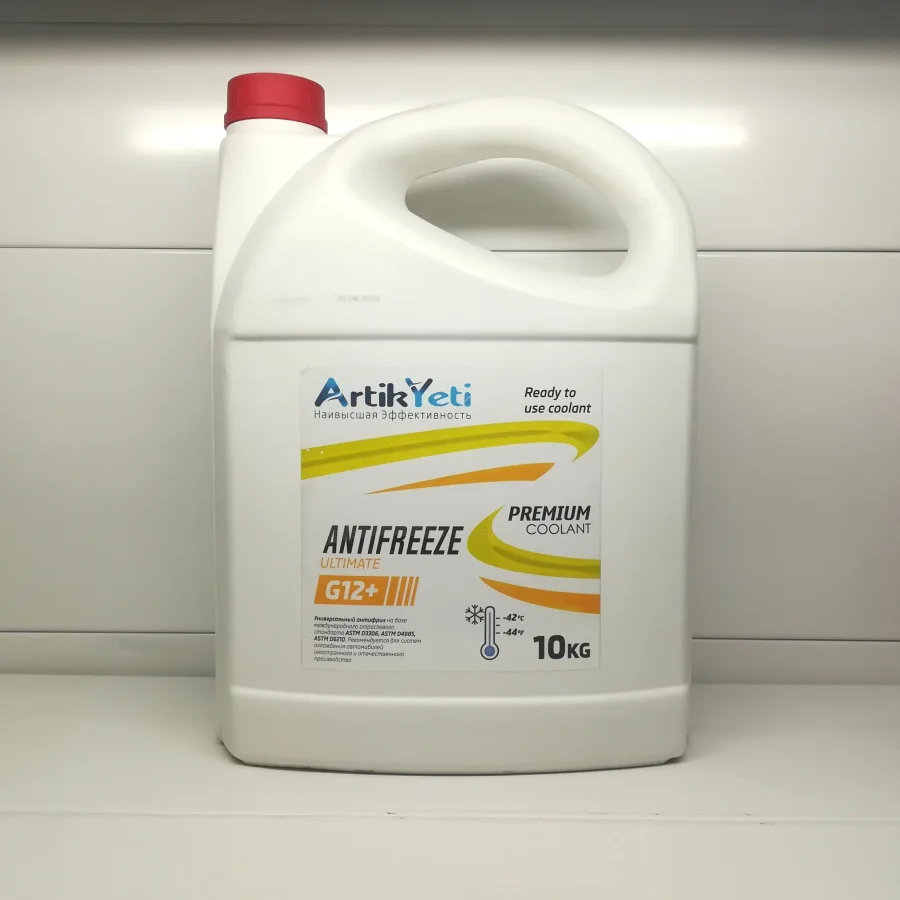 Artikyeti Antifreeze Ultimate G12 + Yellow 10kg / 72pcs