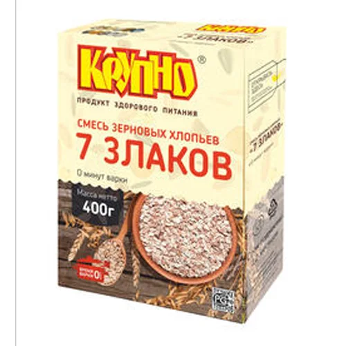 Mixture of grain flakes «7 cereals« (0 minutes of cooking)