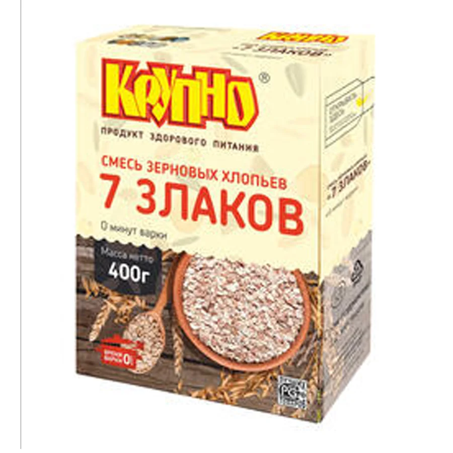Mixture of grain flakes «7 cereals« (0 minutes of cooking)