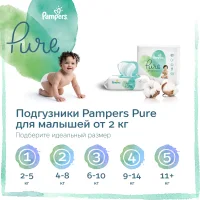 Children's important napkins Pampers Aqua Pure