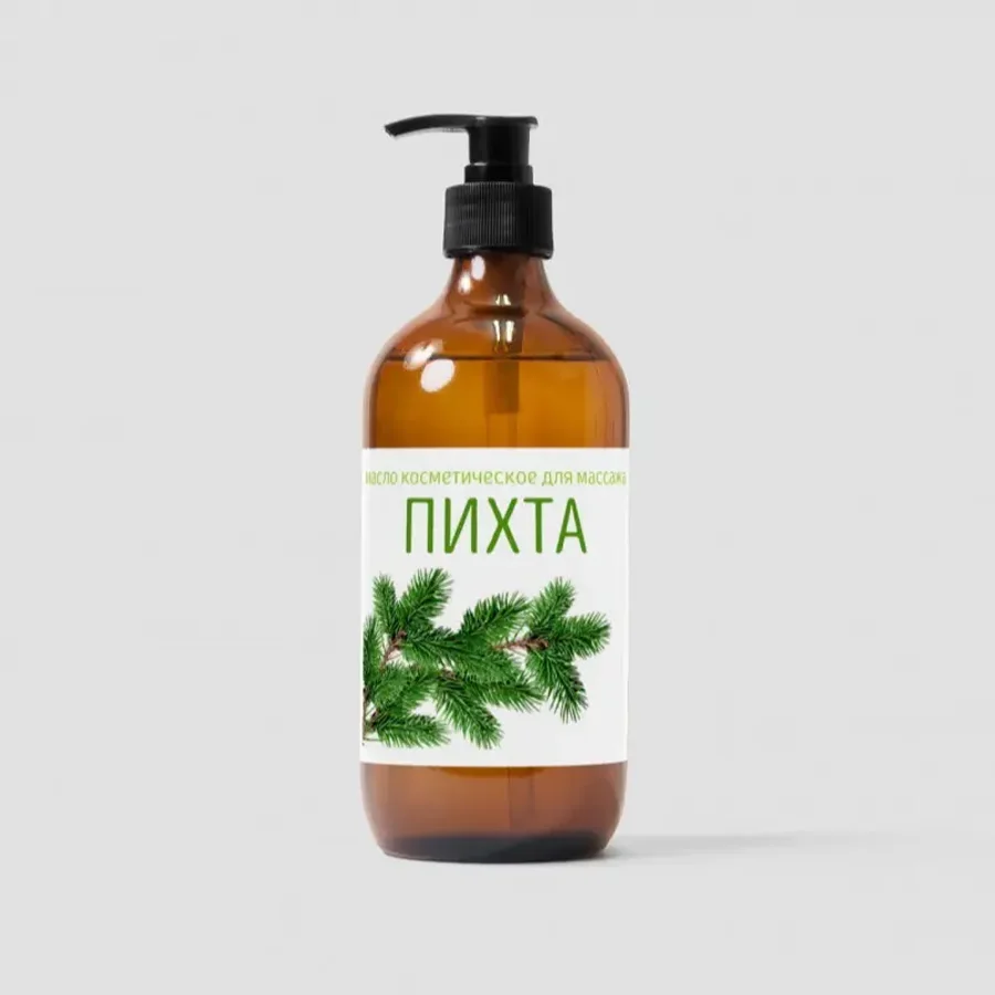 Massage oil with fir essential oil