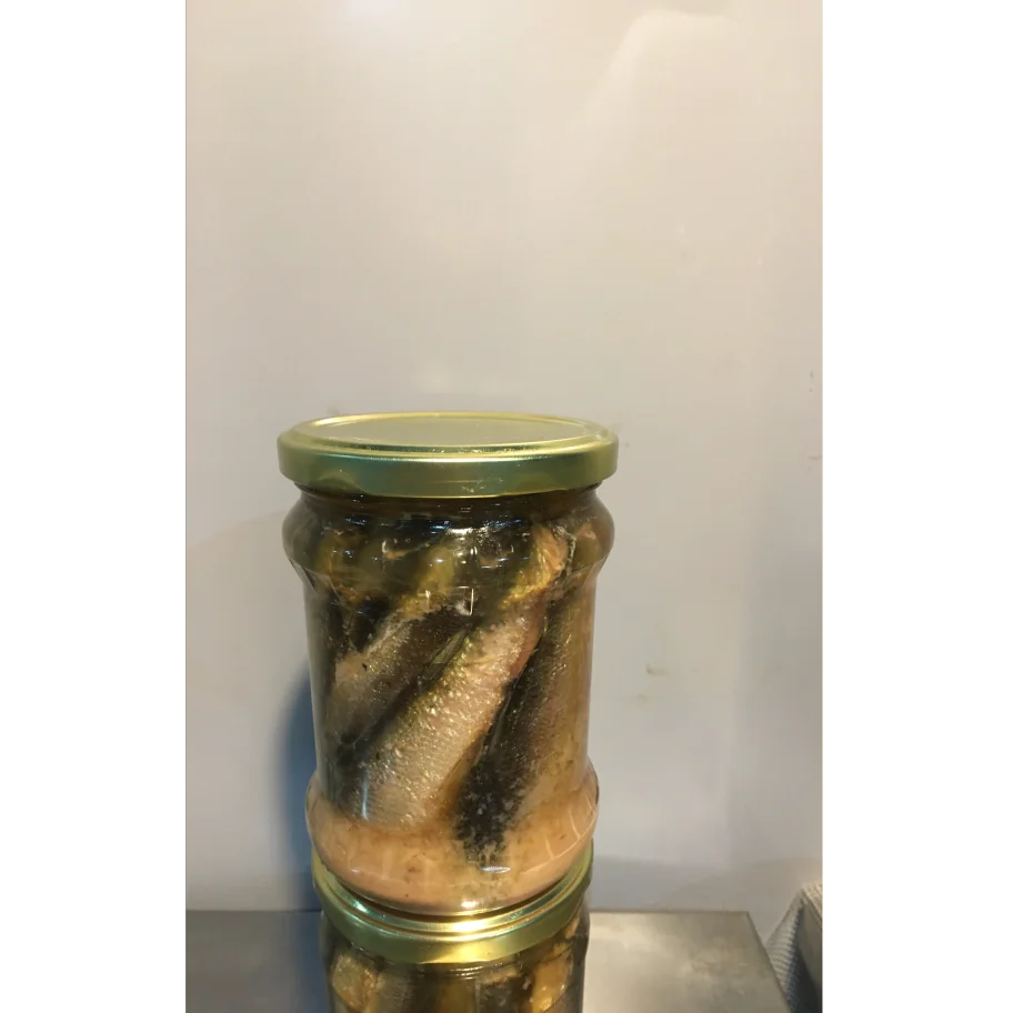 Ryapushka Onega smoked in oil. Carcass. Canned fish