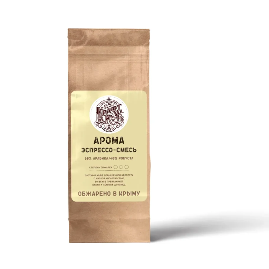 Coffee in grams espresso mixture of Aroma 60х40 Dark roasting 1.0 kg
