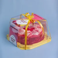 Торт Красный бархатбисквит со сливочным кремом и желе из вишни
