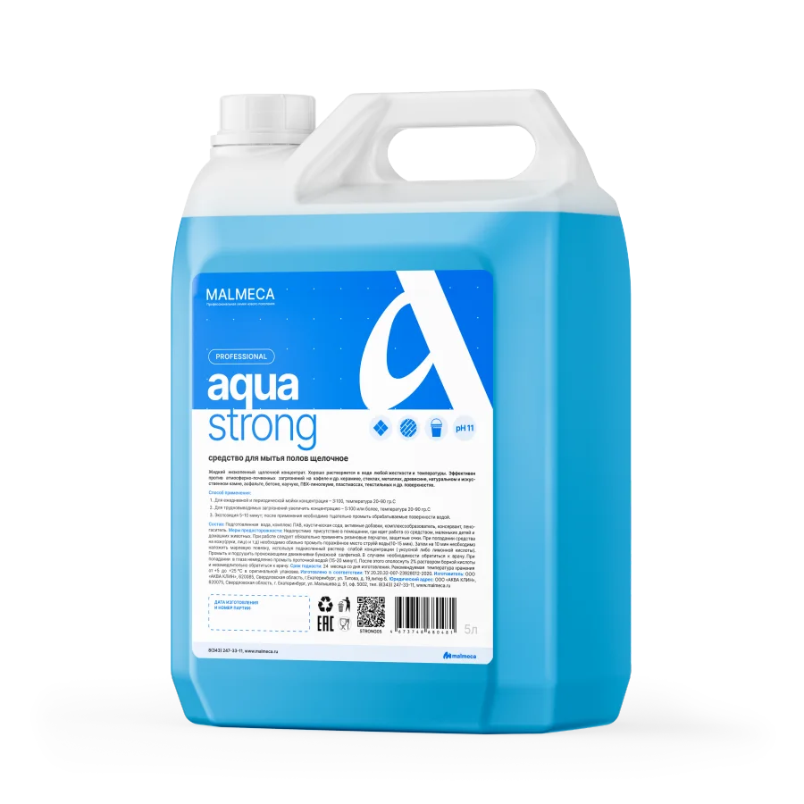 Alkaline floor cleaner low-foaming Aqua Strong 5L