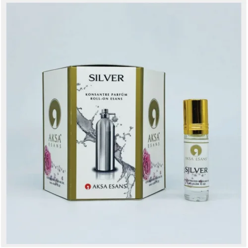 Turkish oil perfume perfume Wholesale SILVER Aksa 6 ml