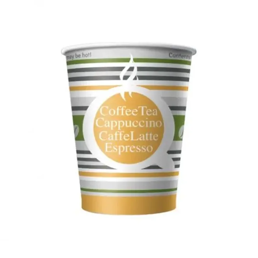 Paper cup striped summer d = 72 180ml