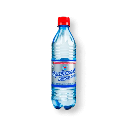 Mineral water with a high silver content of 0.5 l