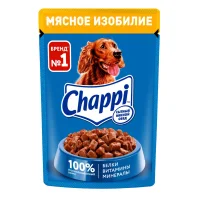 Dog food CHAPPI Meat abundance, 85g