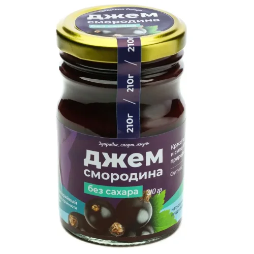 Jam without sugar "Currant", 210g
