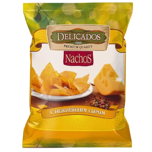 Кукурузные чипсы Nachos с сыром